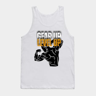 Gear Up Level Up Gym Motivational Tank Top